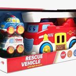 8x Speelgoed brandweerauto-set